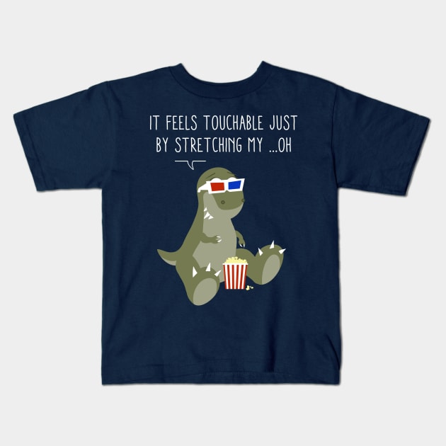 T-Rex and the 3D Kids T-Shirt by ddjvigo